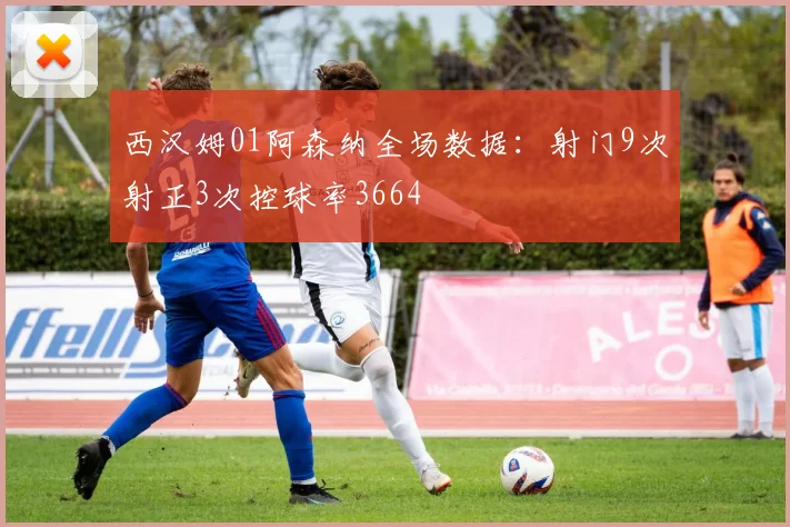 西汉姆01阿森纳全场数据：射门9次射正3次控球率3664
